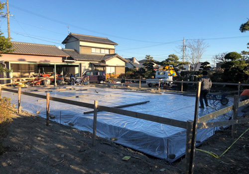 島田市で平屋の新築工事が始まりました！